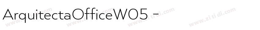 ArquitectaOfficeW05 字体转换